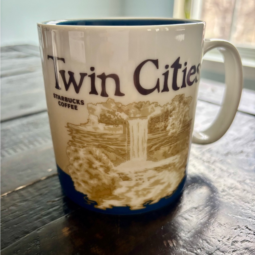 Starbucks Twin Cities Coffee Mug Global Icon 2010 Collector Series 16 oz